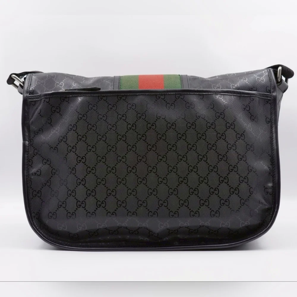 ❌️❌️SOLd❌️❌️CB09 ❤️ Gucci GG 500 Web Double Buckle Messenger Bag